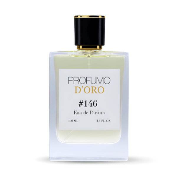 Profumo Doro 146 – stilvoller Flakon, Hauptansicht des frisch-holzigen Eau de Toilette für Herren